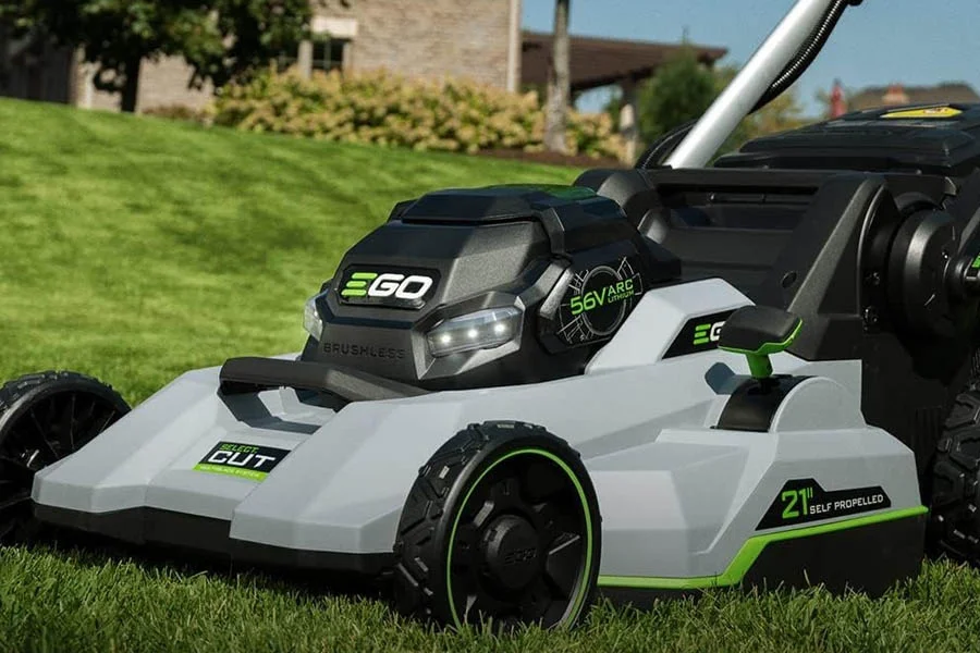 battery powered electric lawn mowers